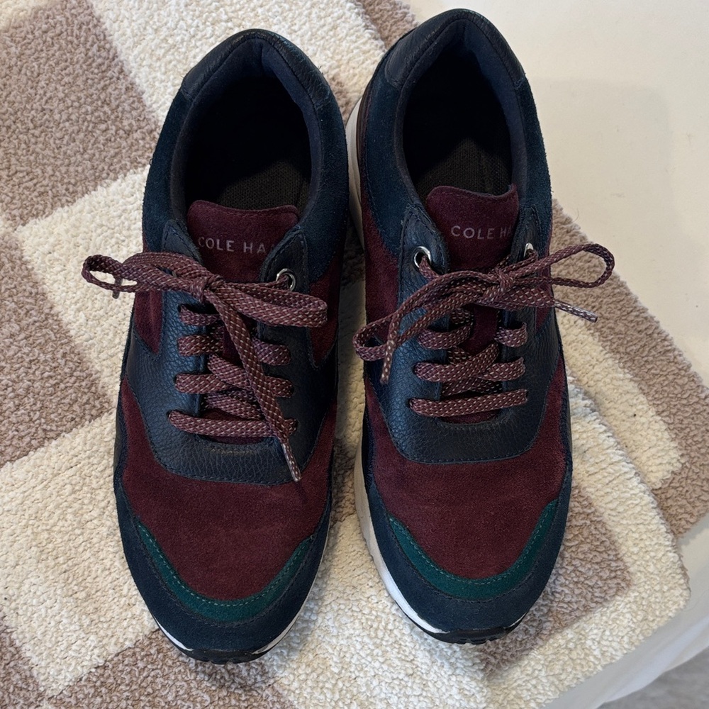 Cole Haan Women’s Dark Red and Teal Sneakers